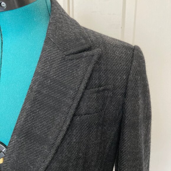 Ann Taylor LOFT Dark Gray Plaid Blazer - Size 4 - Picture 4 of 7
